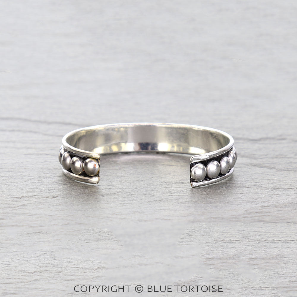 Western Metal Bubble Cuff Bracelet - Image 2