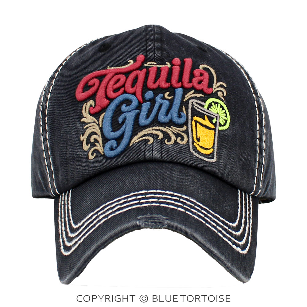 Tequila Girl Vintage Ball Cap