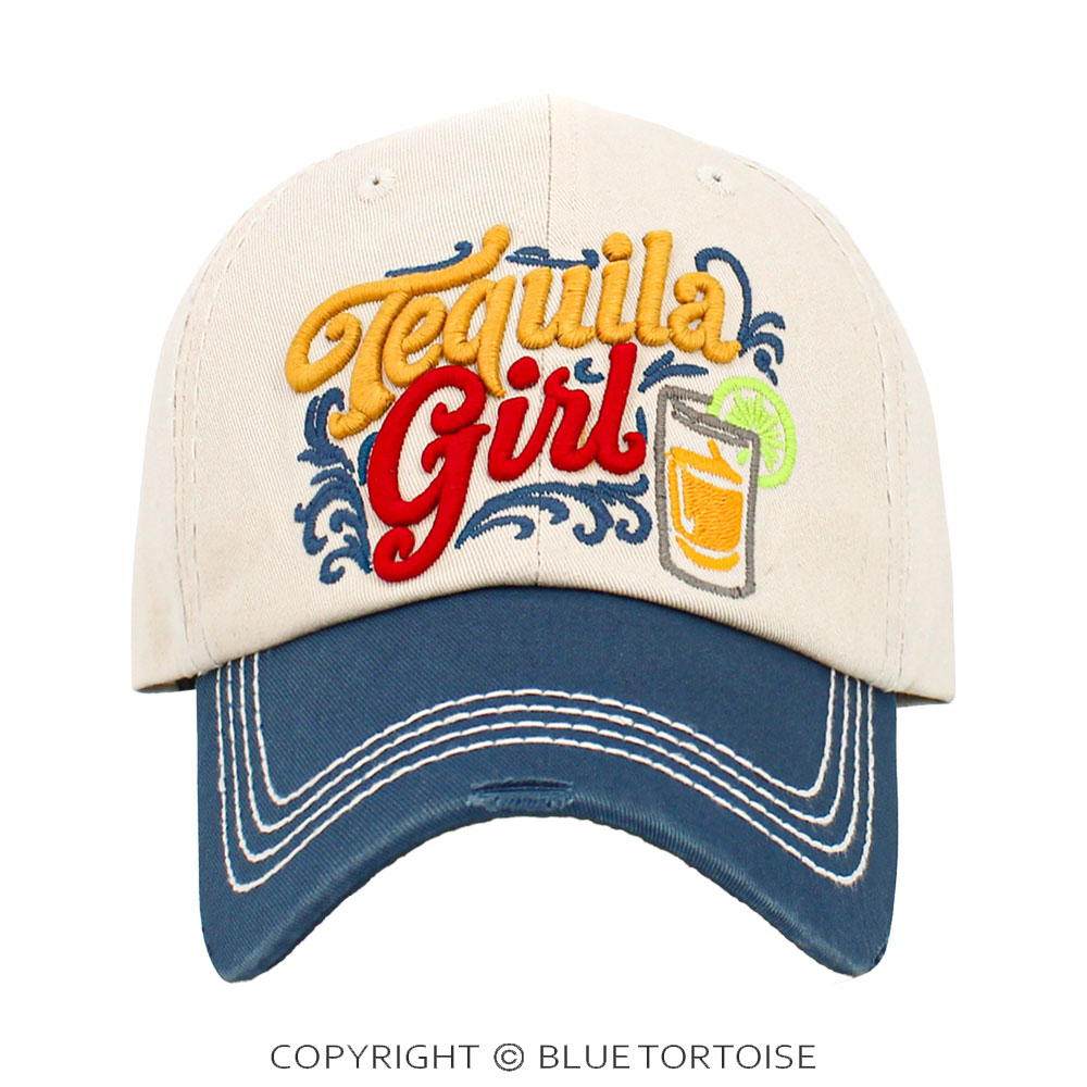 Tequila Girl Vintage Ball Cap