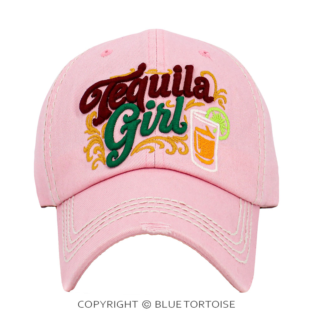 Tequila Girl Vintage Ball Cap