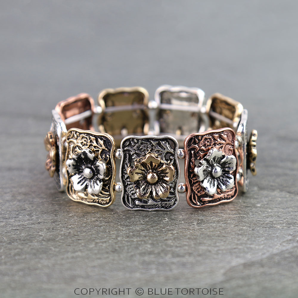 Western Flower Stretch Bracelet