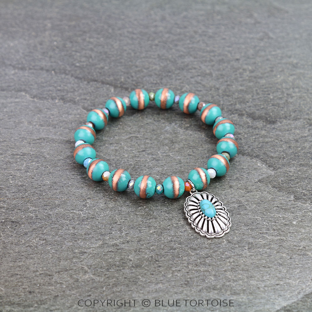 Superior Western Concho Stretch Bracelet