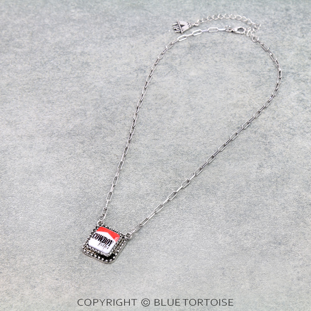 Western Square Cowboy Killer Necklace