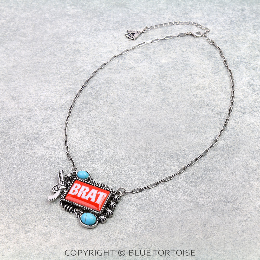 Western Red Brat Necklace