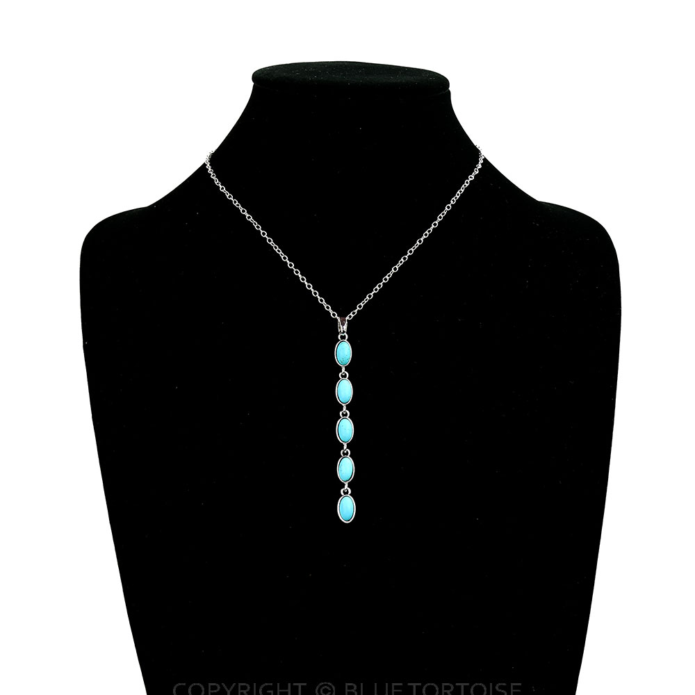 Western Oval Stone Necklace - Image 2