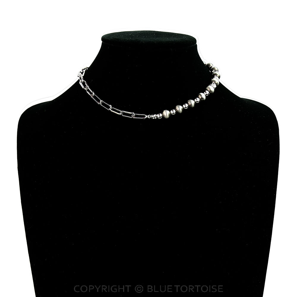 Navajo Style Pearl Necklace - Image 2