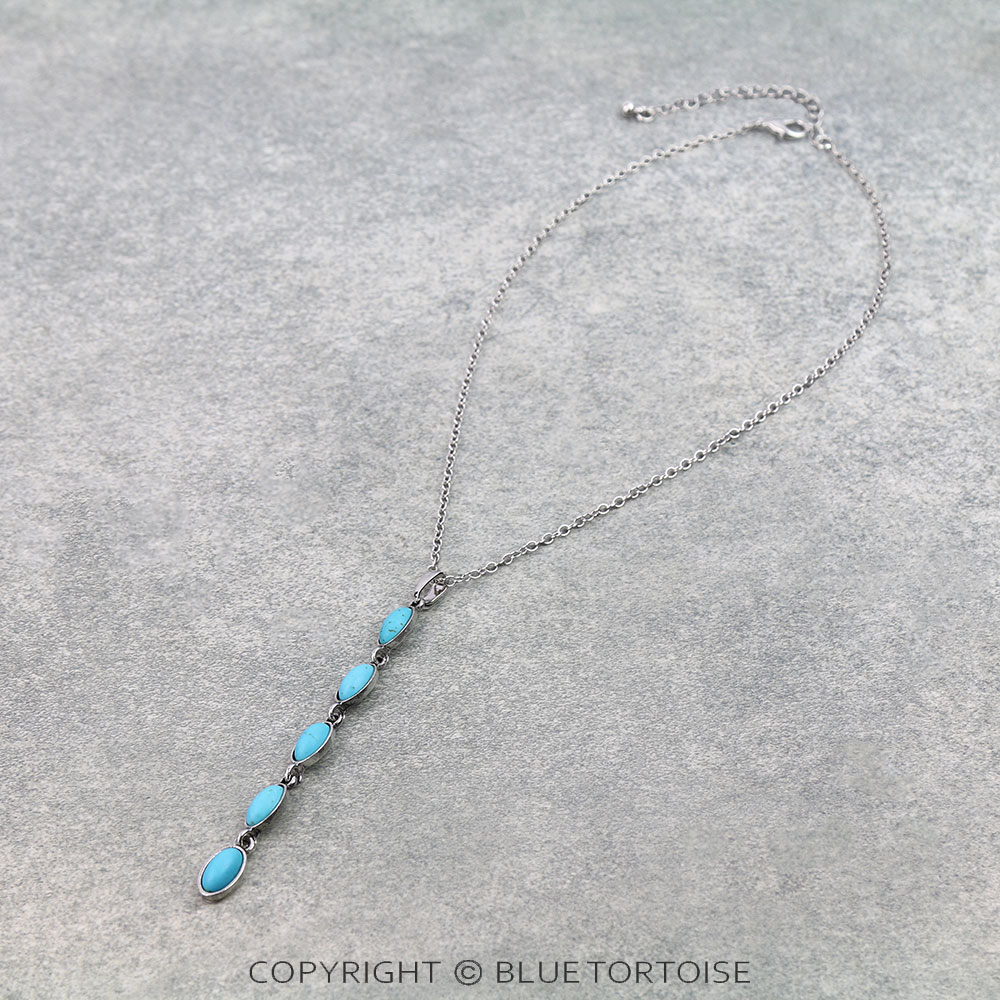 Western Oval Stone Necklace