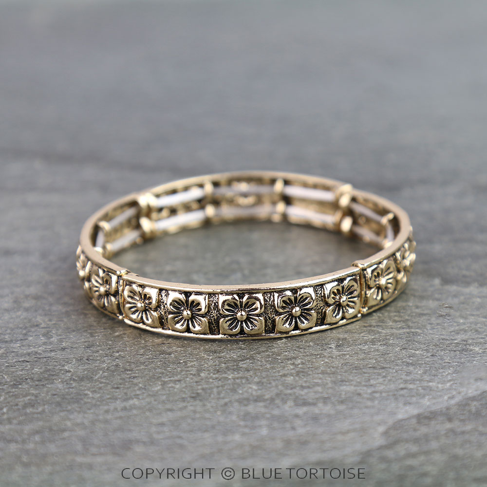 Western Flower Stretch Bracelet
