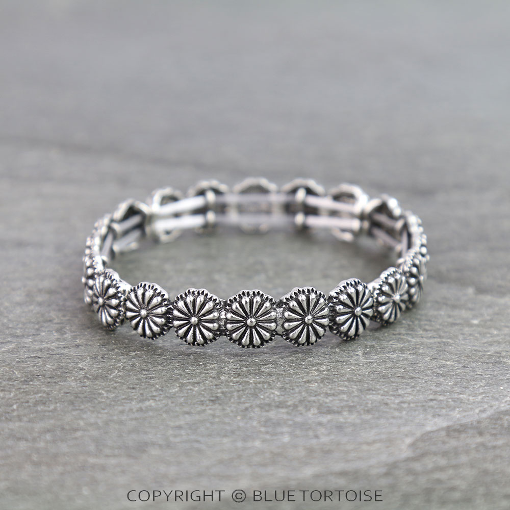 Western Concho Stretch Bracelet