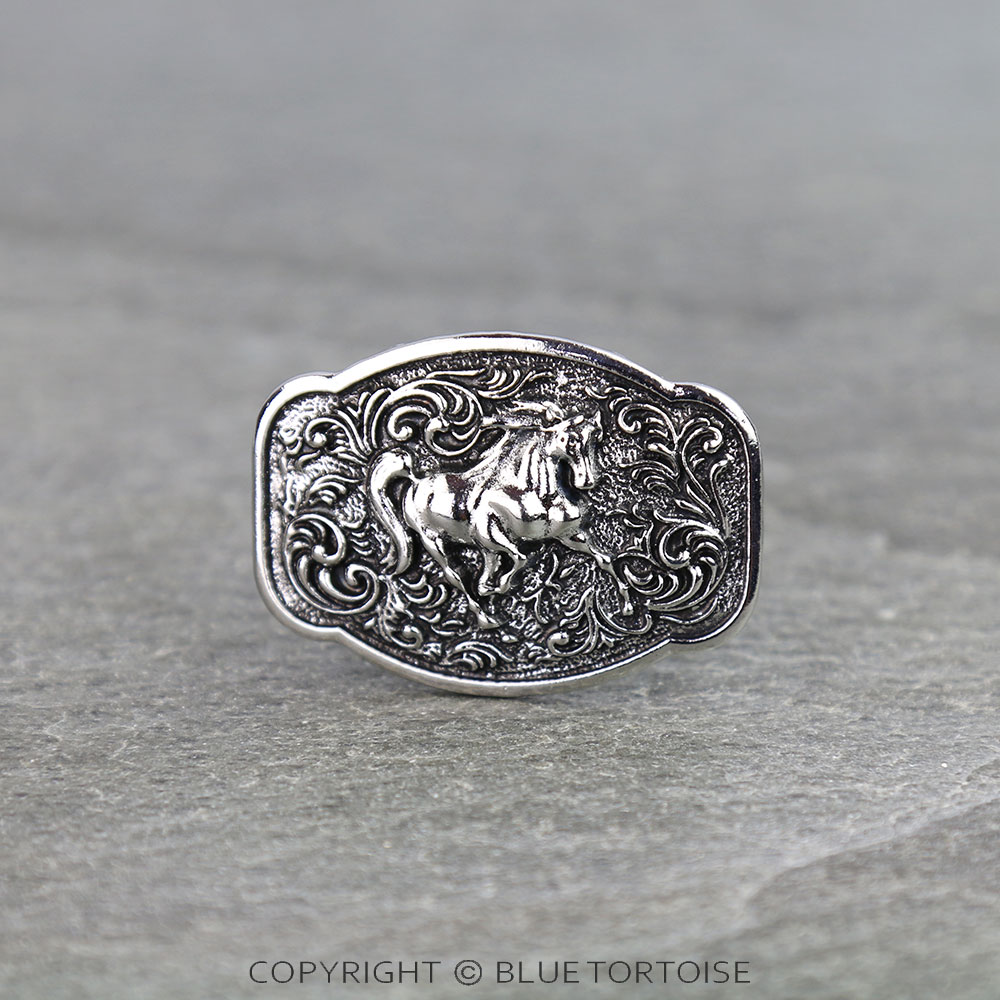 Western Horse Bandana Ring