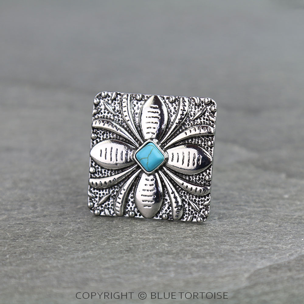 Western Flower Bandana Ring