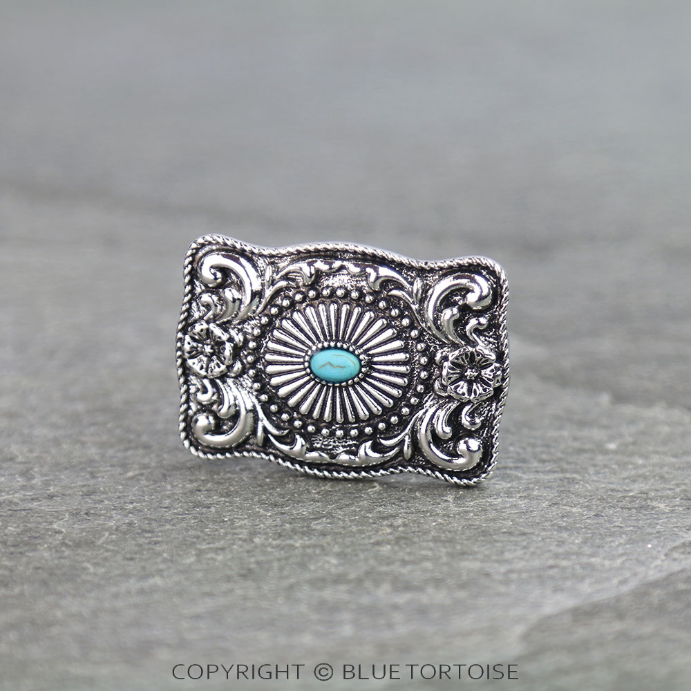 Western Concho Bandana Ring