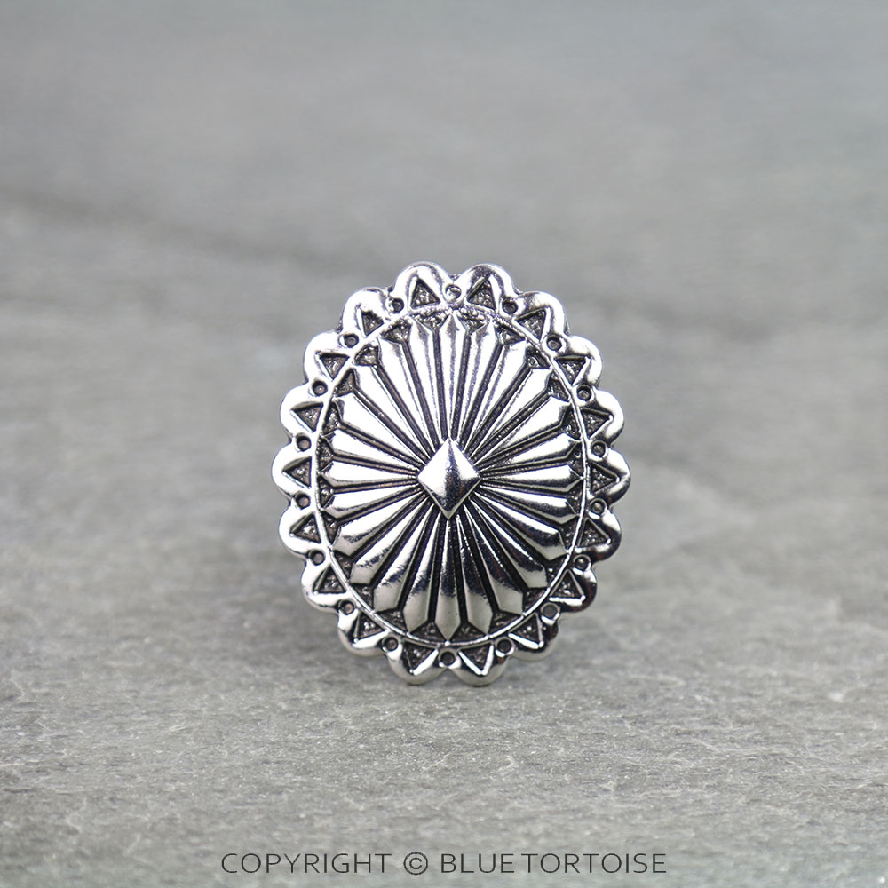 Western Concho Bandana Ring