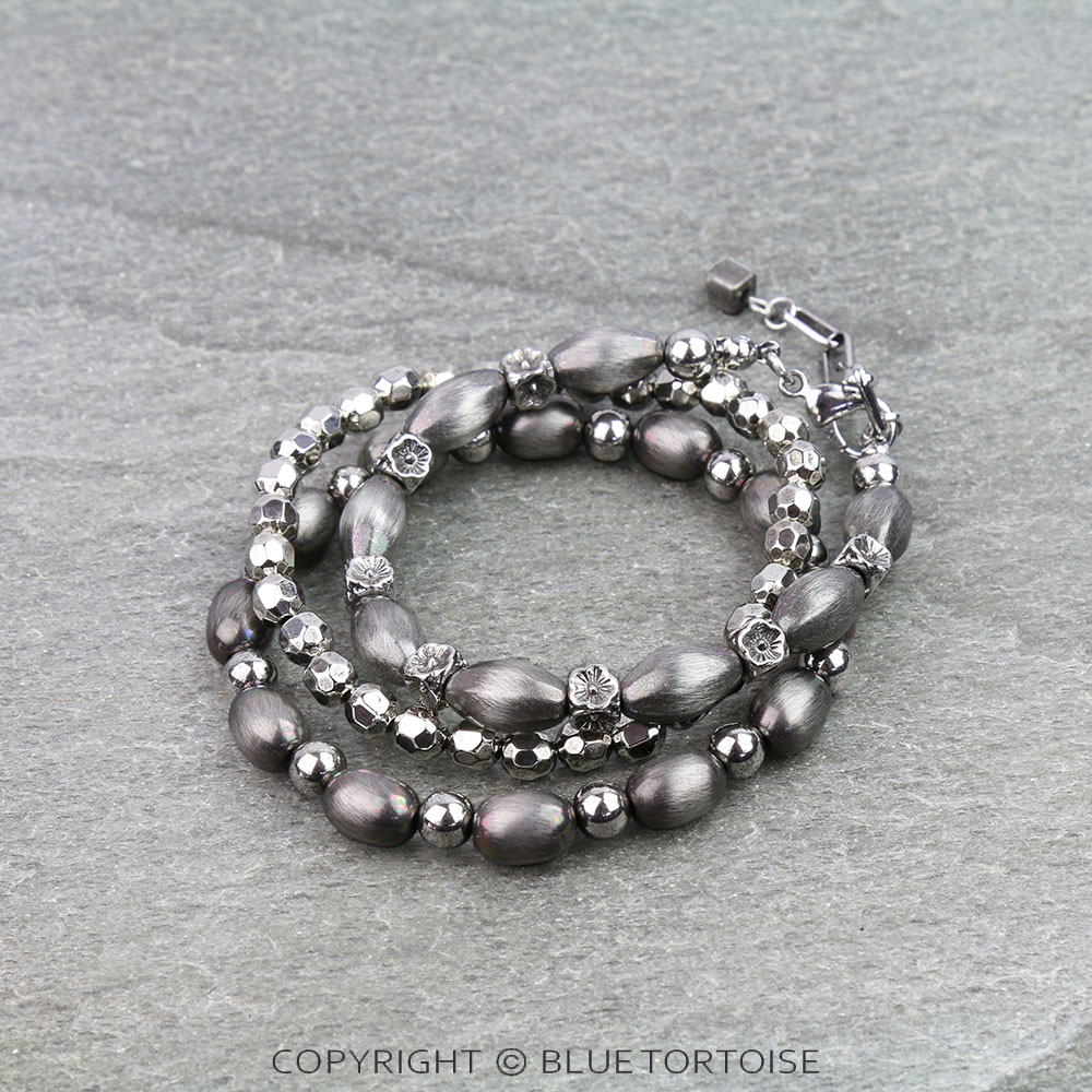 Western Navajo Style Pearl Stackable Bracelet
