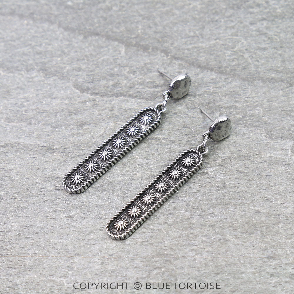 Western Style Bar Stud Earrings