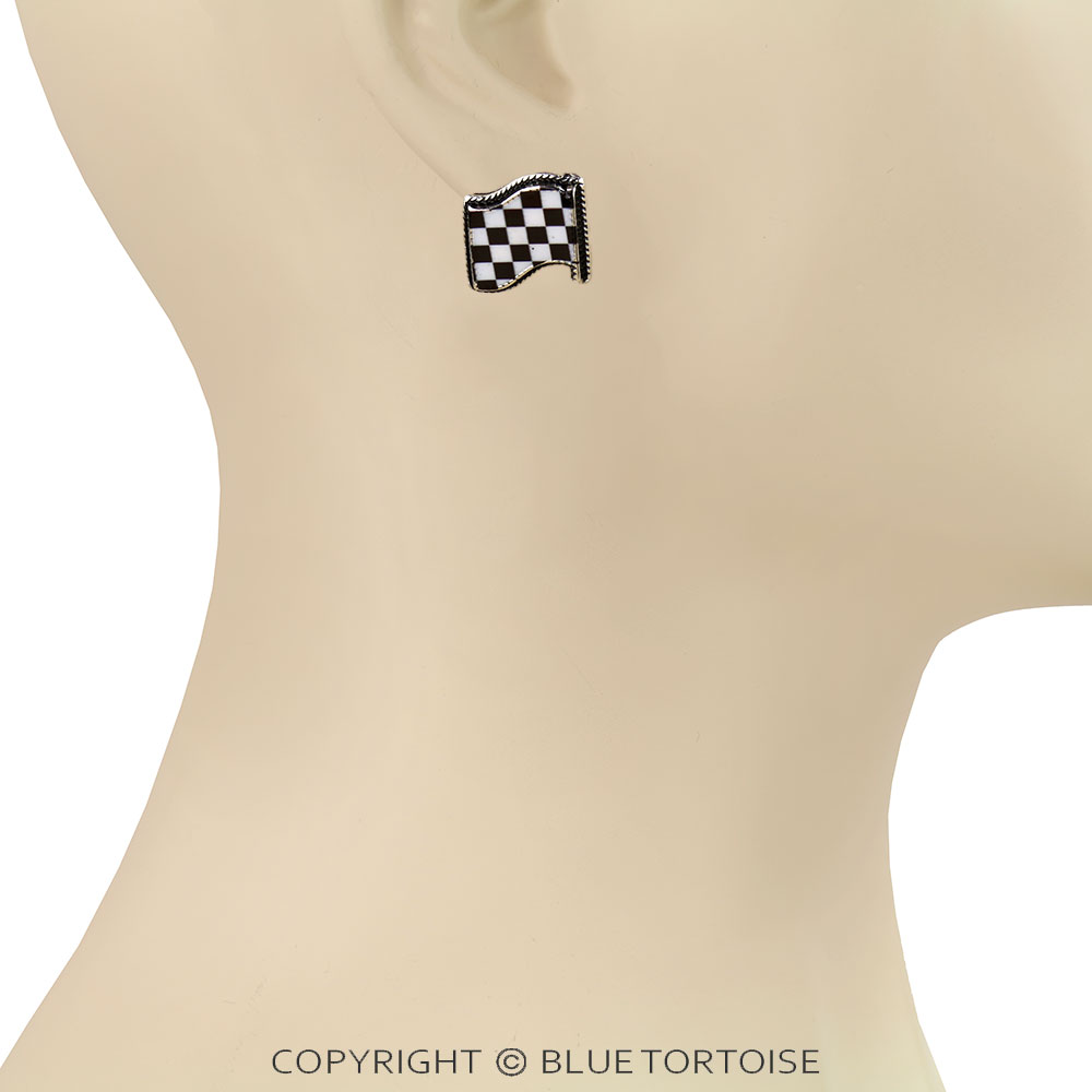 3 Pair Race & RT66 Earring Set - Image 2