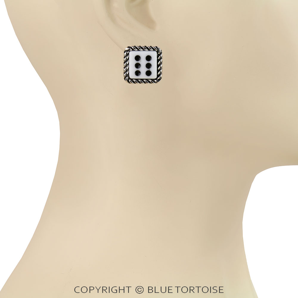 3 Pair Casino Dice Earring Set - Image 2