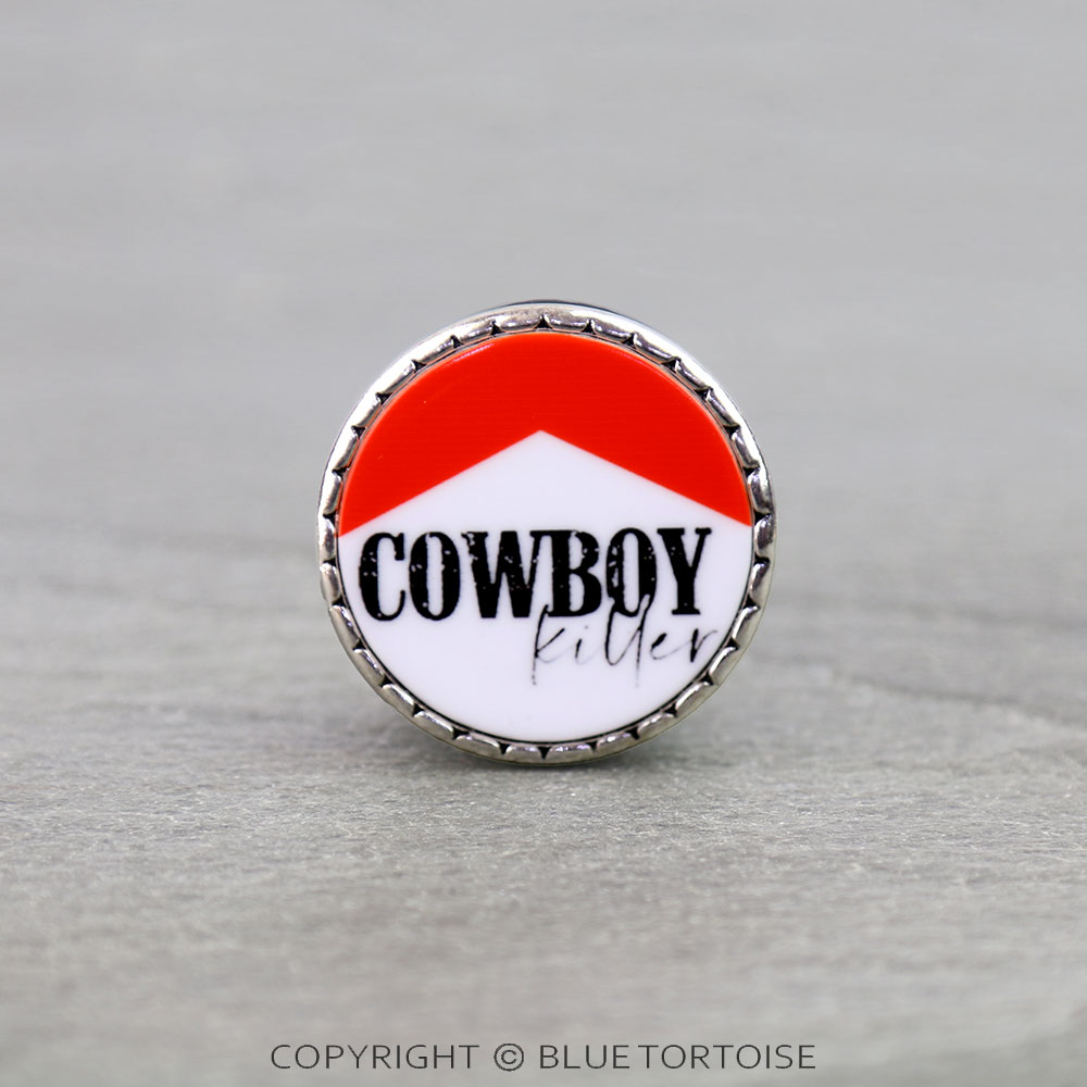 Western Round Cowboy Killer Phone Grip and Stand