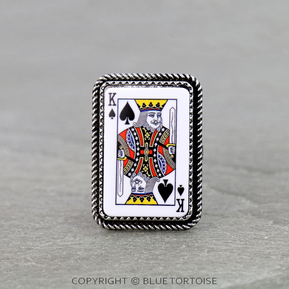 Spade King Card Phone Grip and Stand