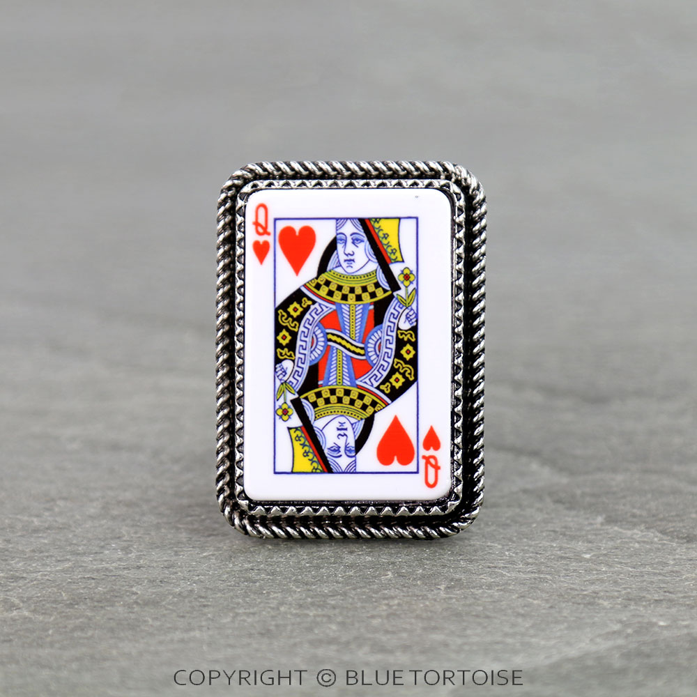 Heart Queen Card Phone Grip and Stand