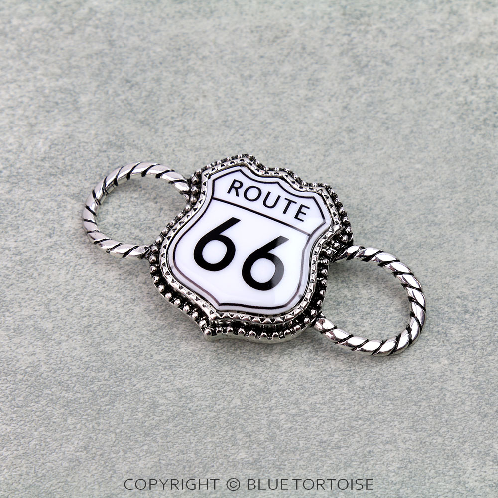 Western Route 66 Scarf Charm