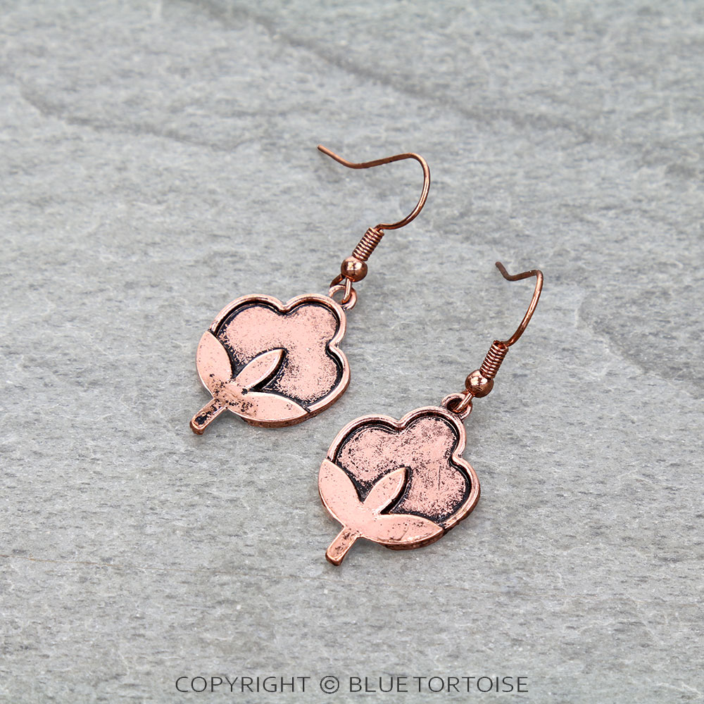 Western Cotton Dangle Earrings