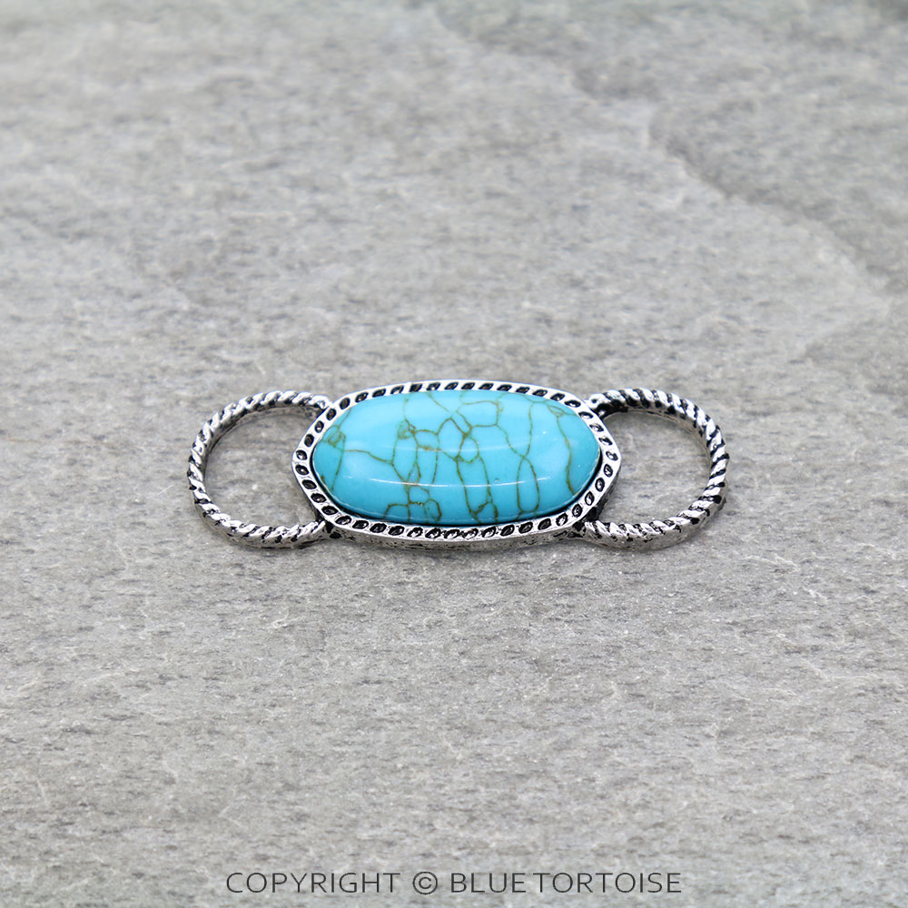 Western Oval Stone Scarf Holder