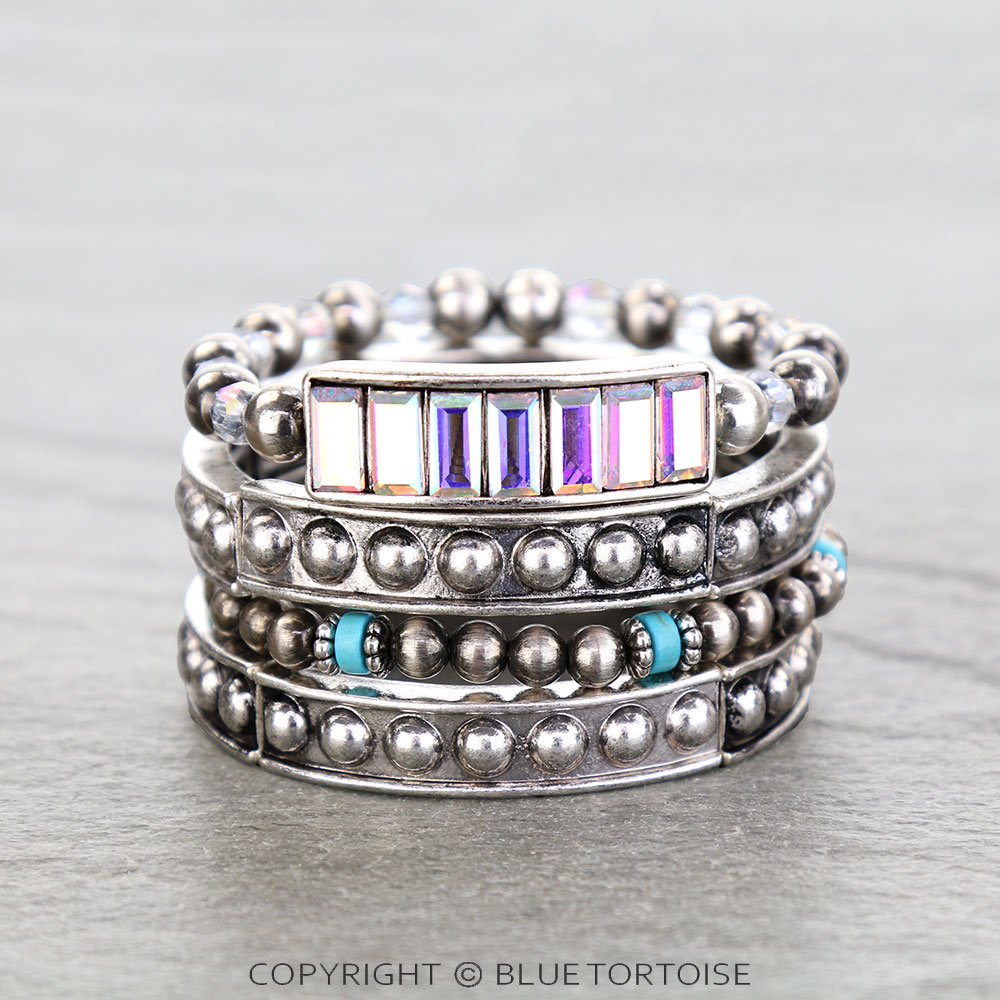 Western Ball TXR Stackable Bracelet