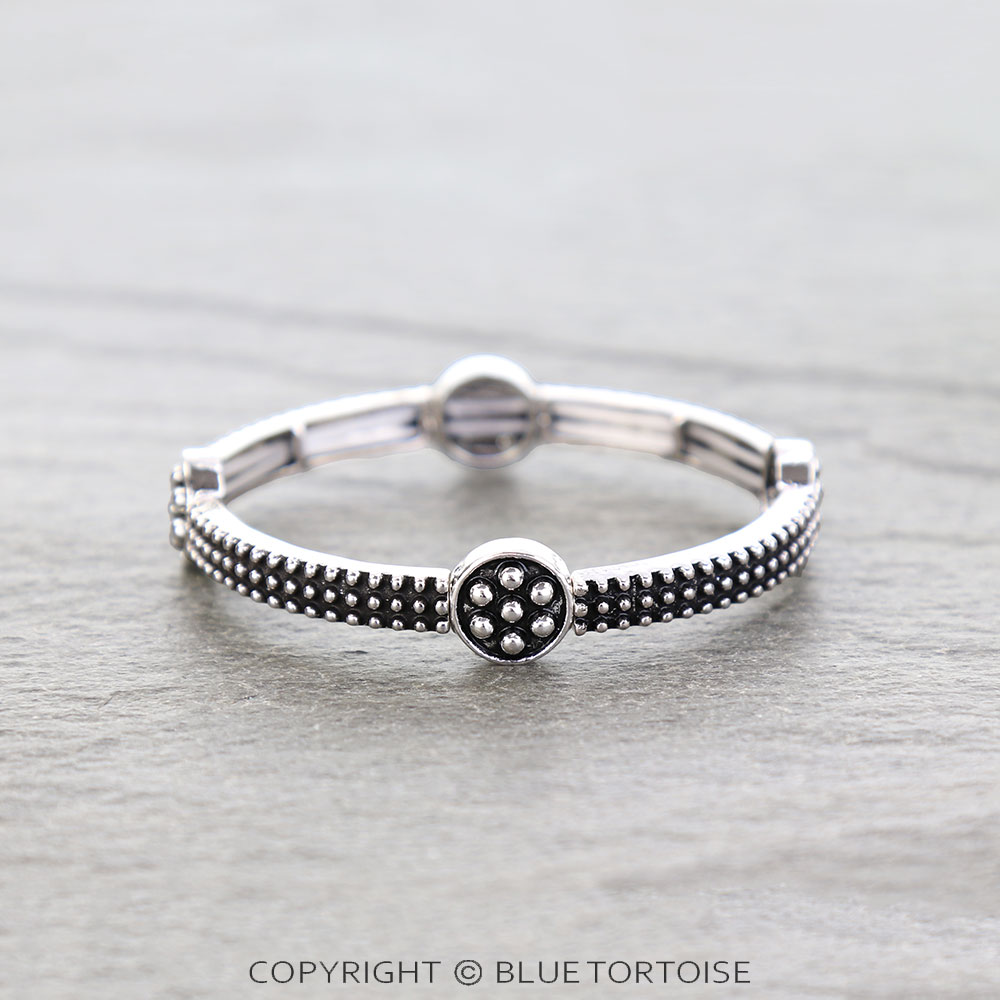 Western Slim Bubble Stretch Bracelet