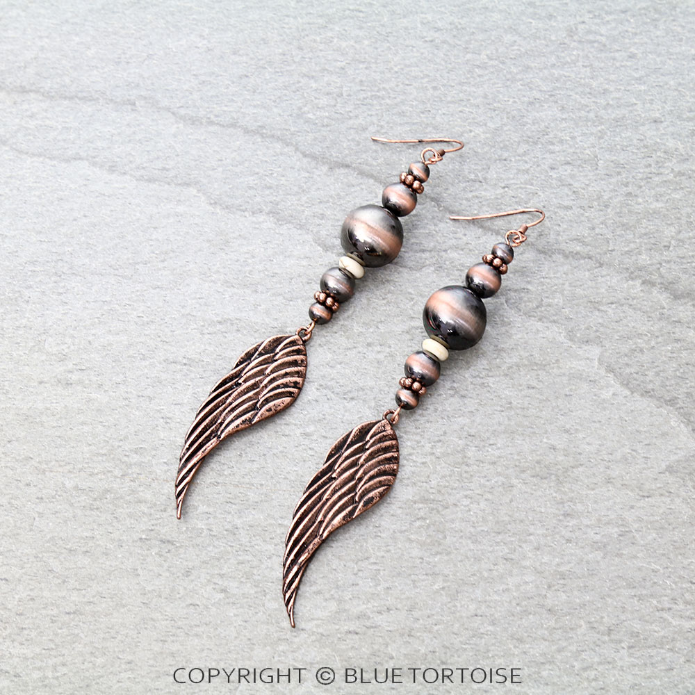 Western Wing Dangle Earrings