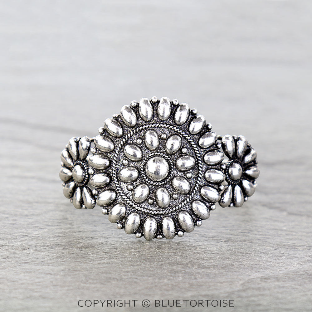 Western Ball TXR Concho Cuff Bracelet
