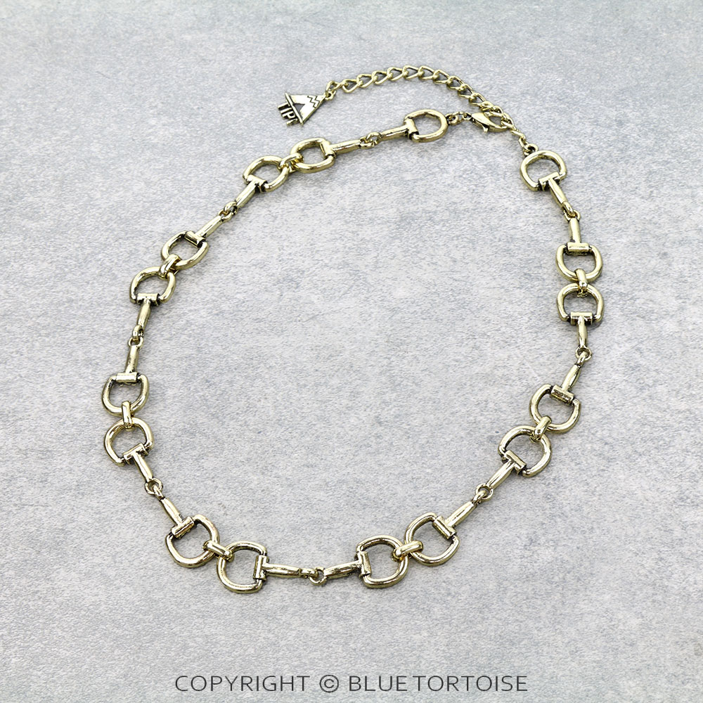 Western Horsebit Link Necklace