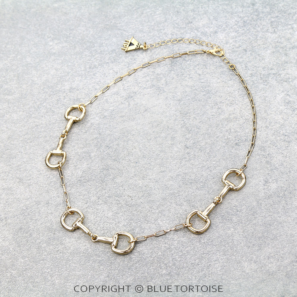 Western Horsebit Chain Necklace