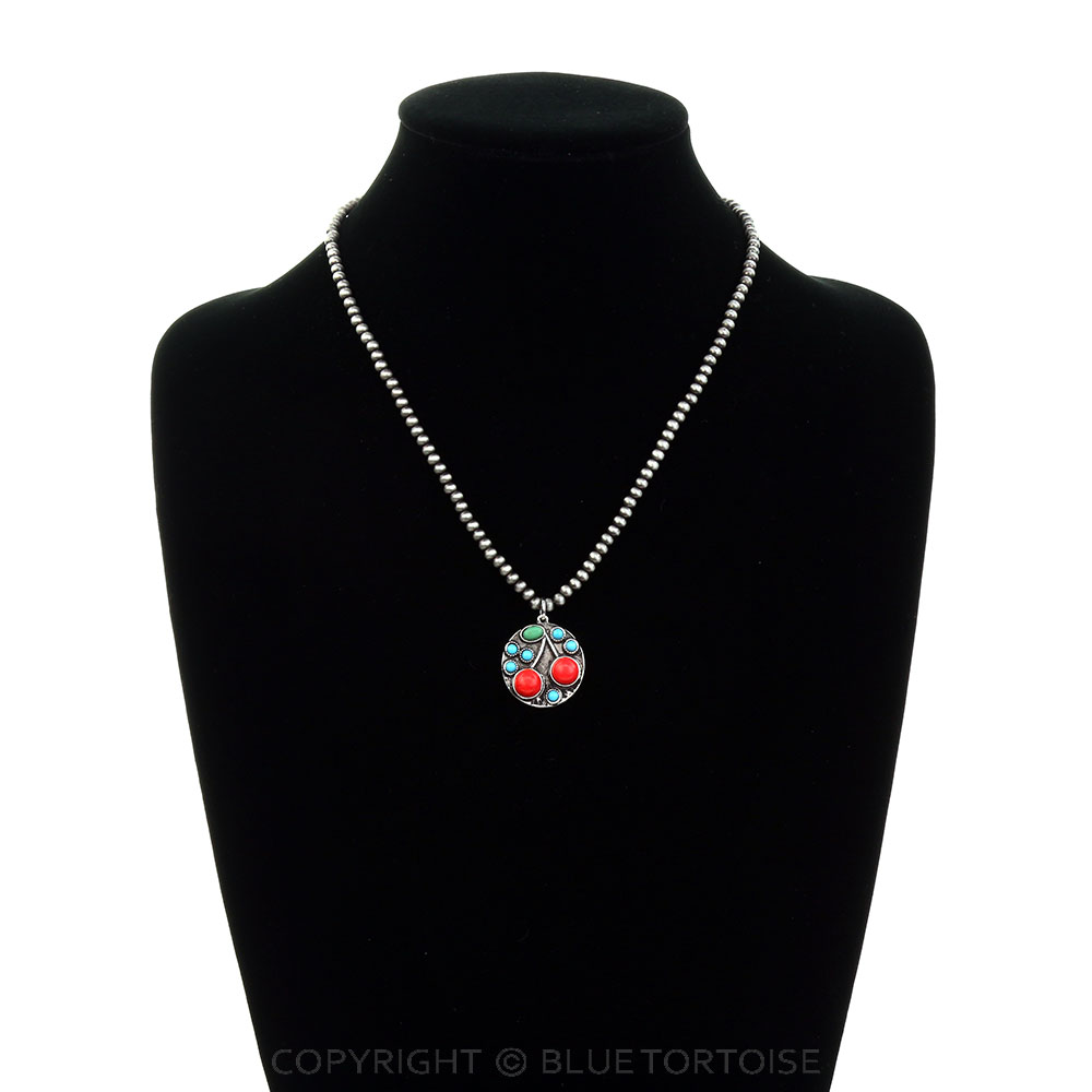 Western Cherry Stone Pearl Necklace - Image 2