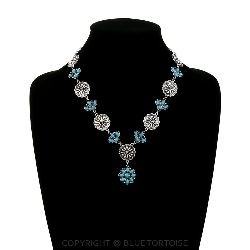 Western Concho & Cluster Necklace - Image 2