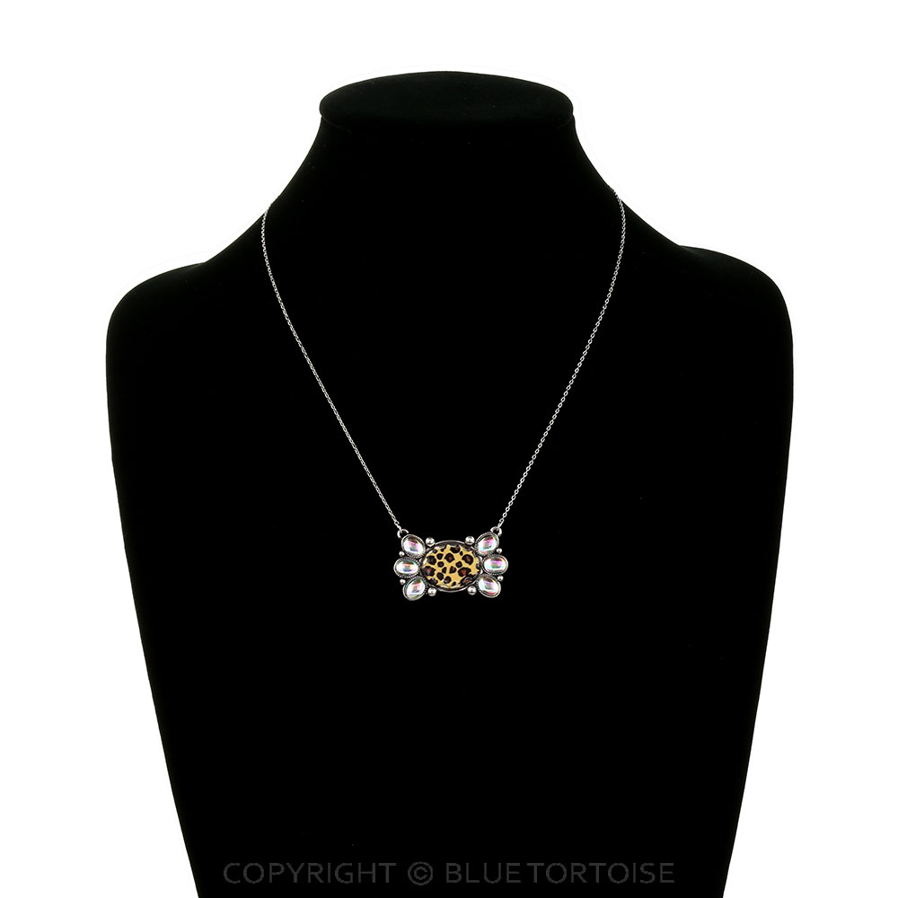 Western Leopard Belt Buckle Necklace - Image 2