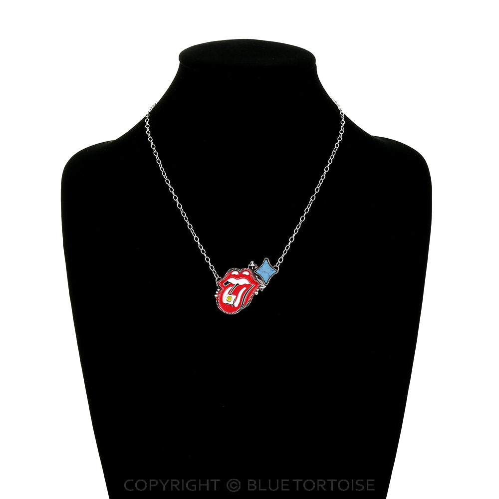 Red Lips & Tongue Necklace - Image 2