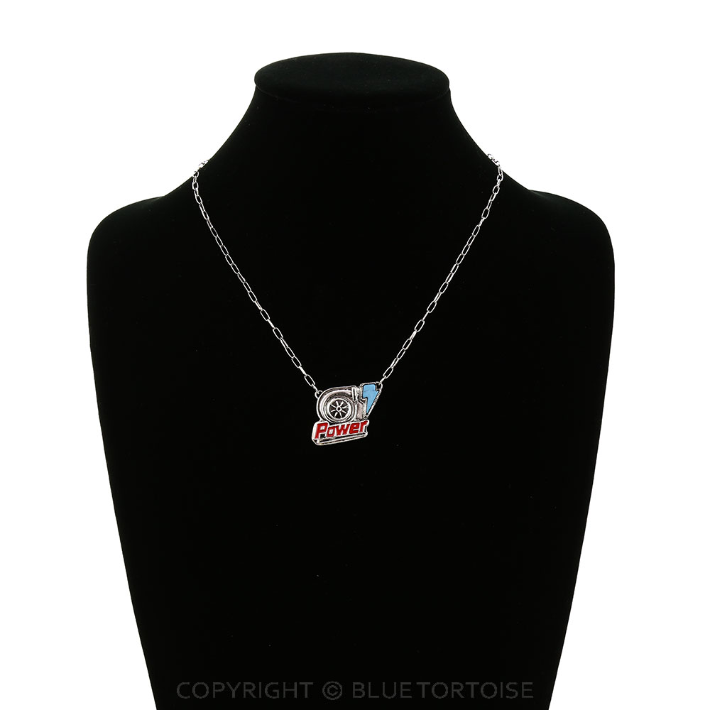 Western Engine Power Pendant Necklace - Image 2