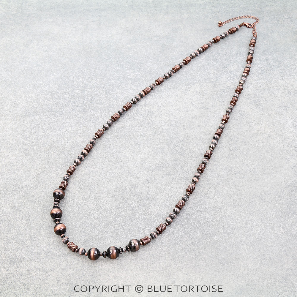 Western Navajo Style Pearl Necklace