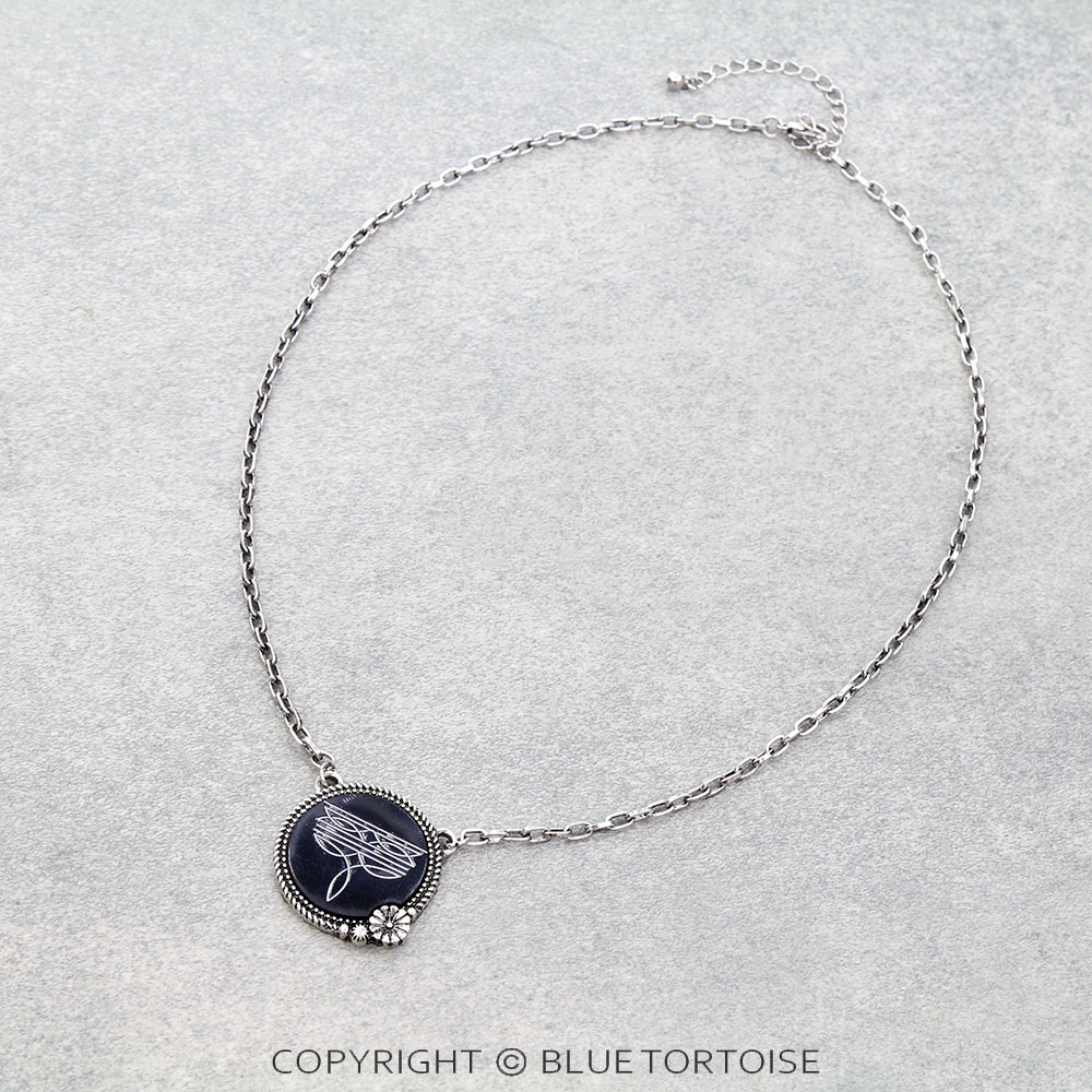 Western Boot Stitch Necklace