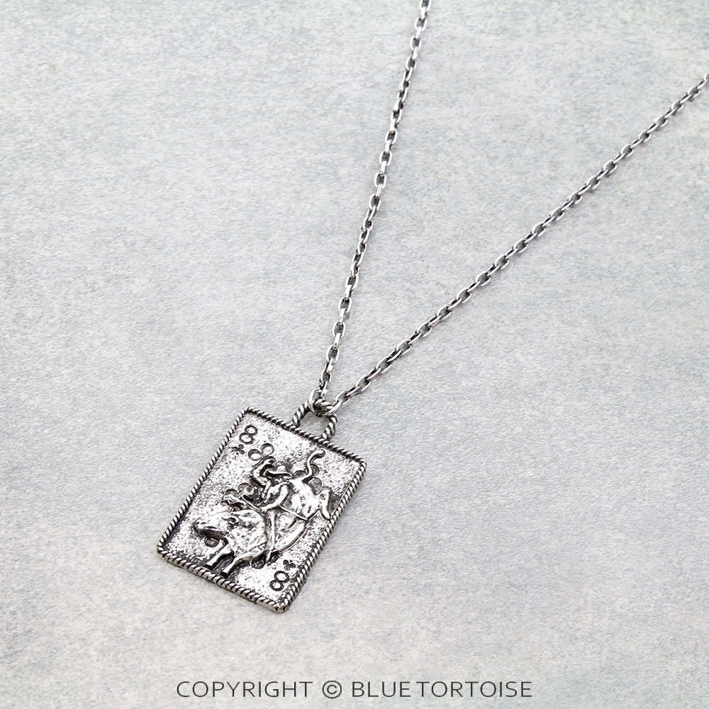 Western Gamble Cowboy Card Necklace