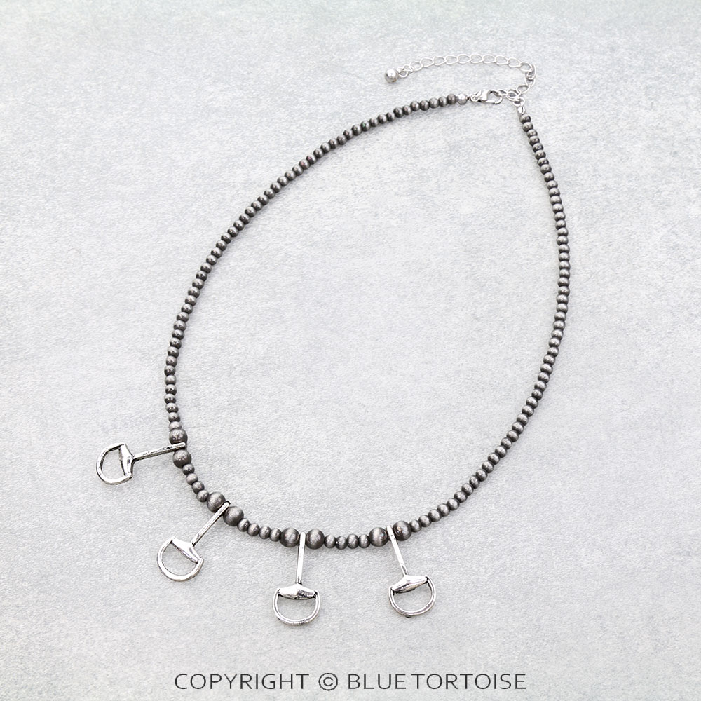 Western Horsebit Charm Necklace