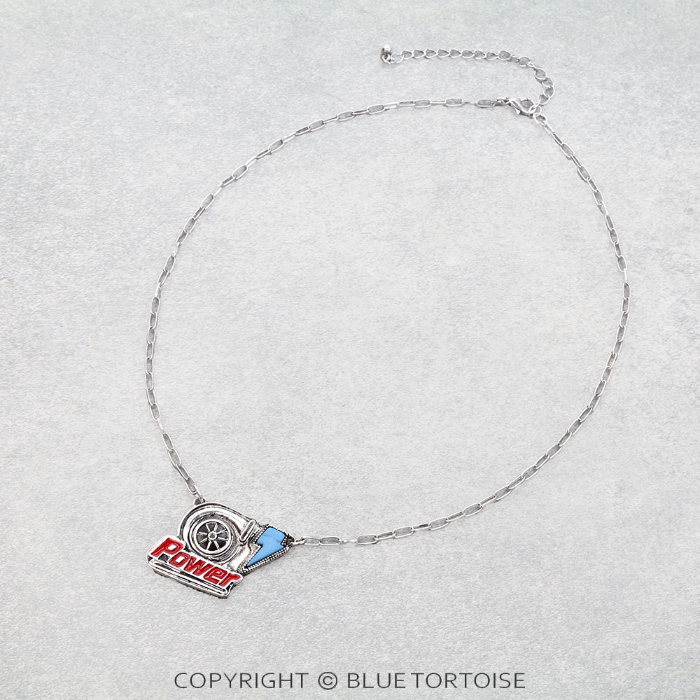 Western Engine Power Pendant Necklace