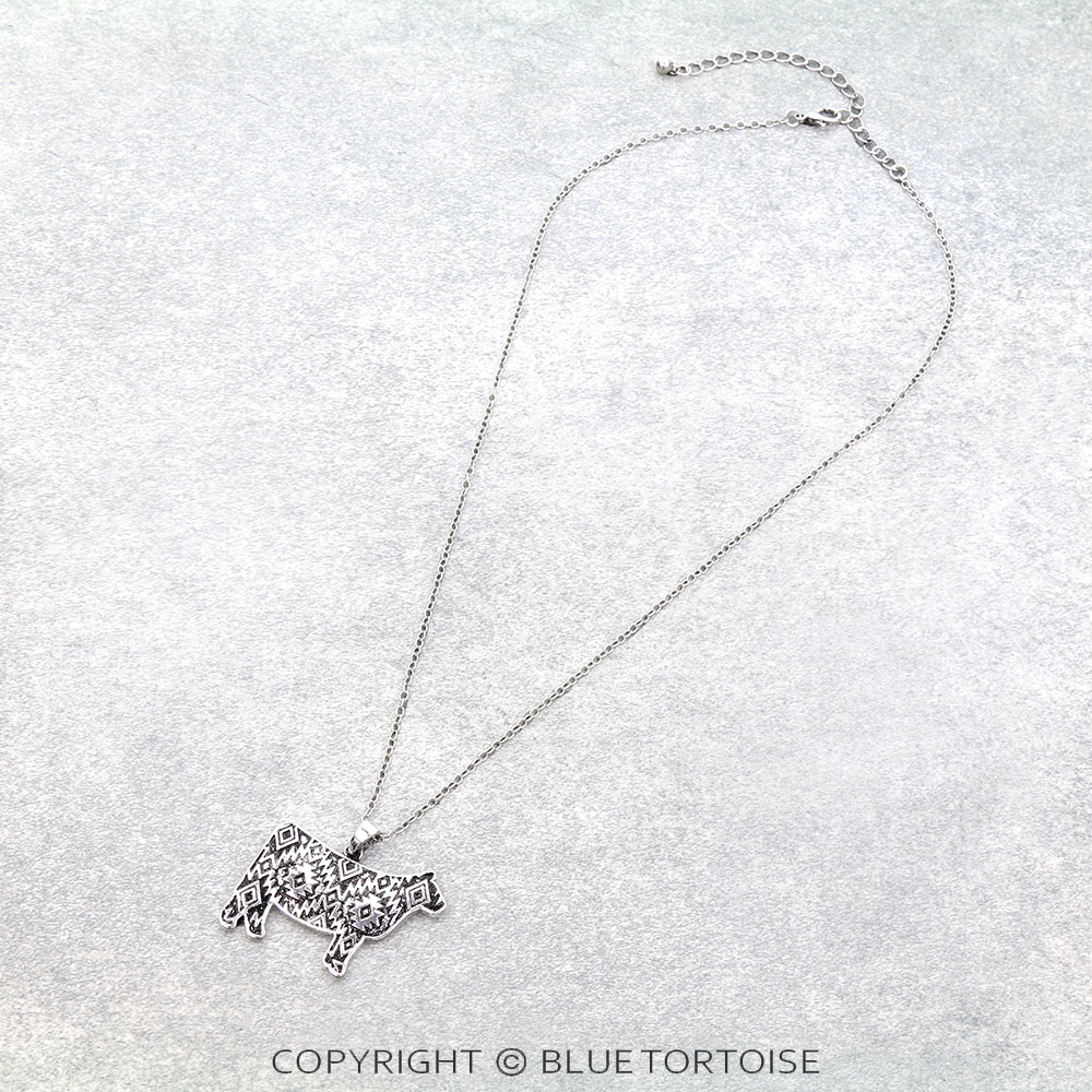 Western Aztec Cow Necklace