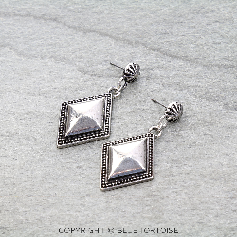 Western Ball TXR Diamond Stud Earrings