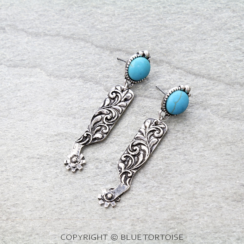 Western TXR Spur Stud Earrings
