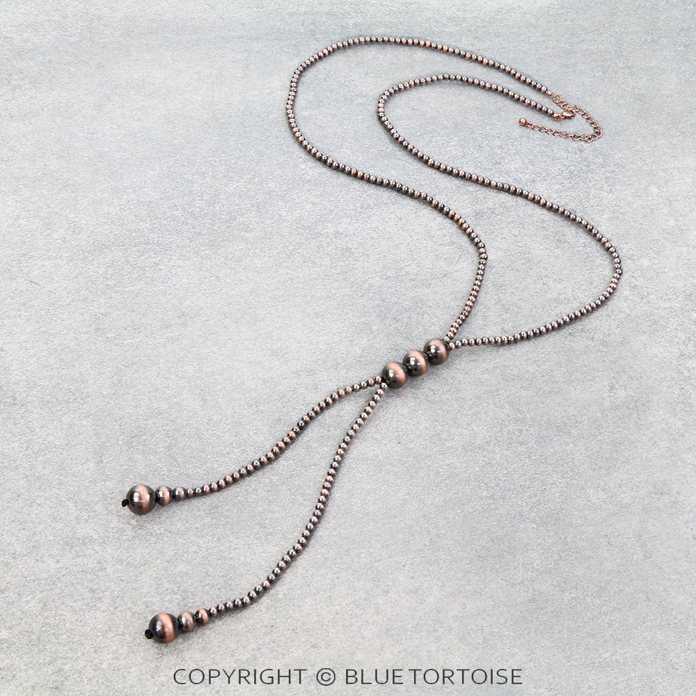 Navajo Style Pearl Long Necklace