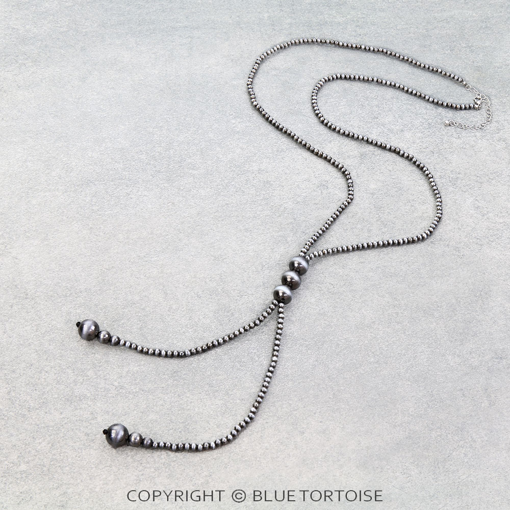 Navajo Style Pearl Long Necklace