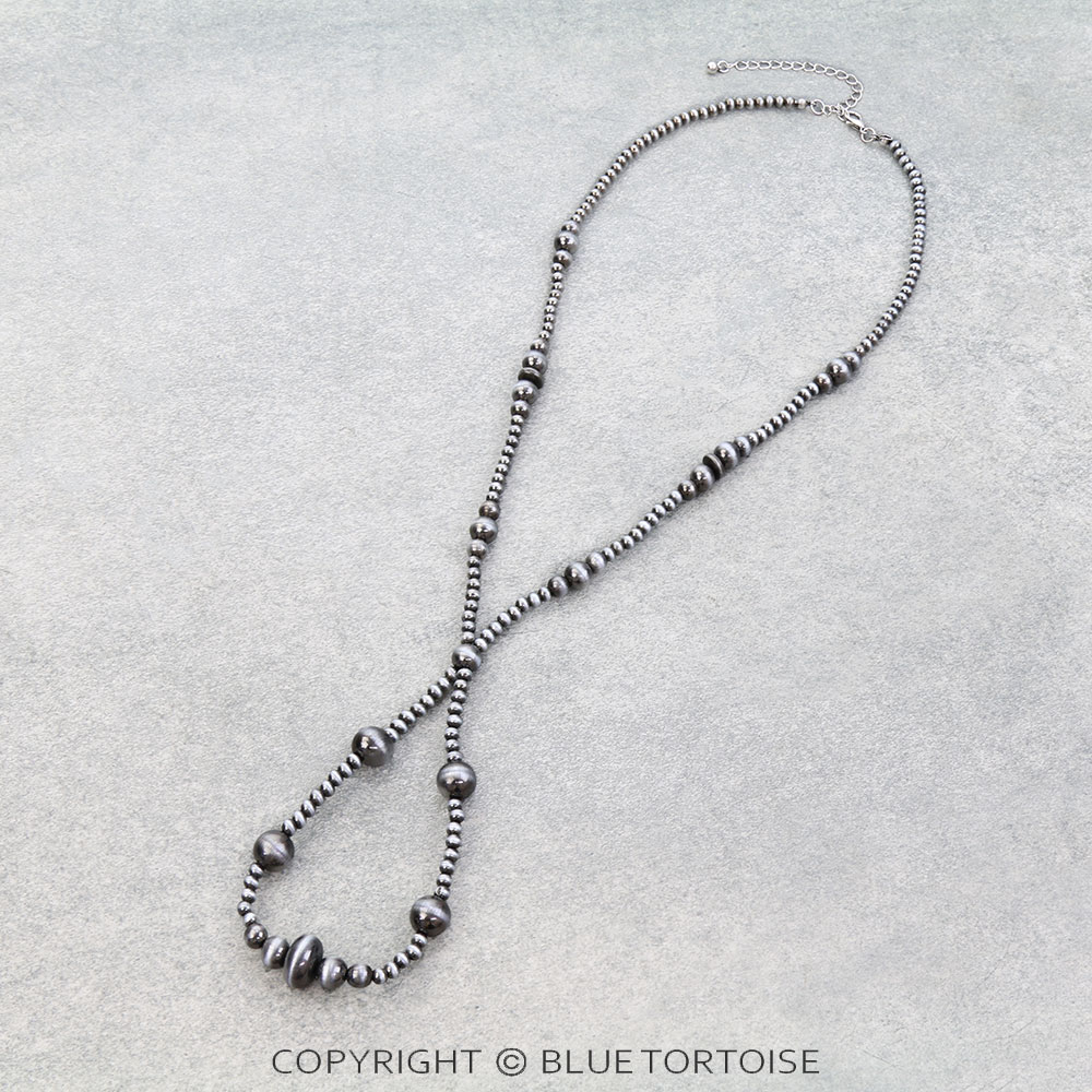 Navajo Style Pearl Long Necklace