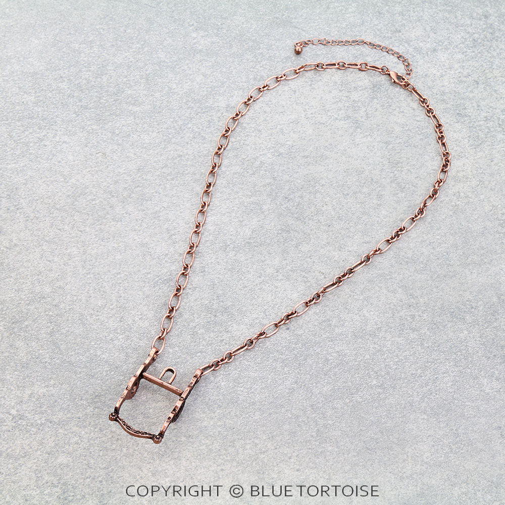 Western Saddle Pendant Necklace